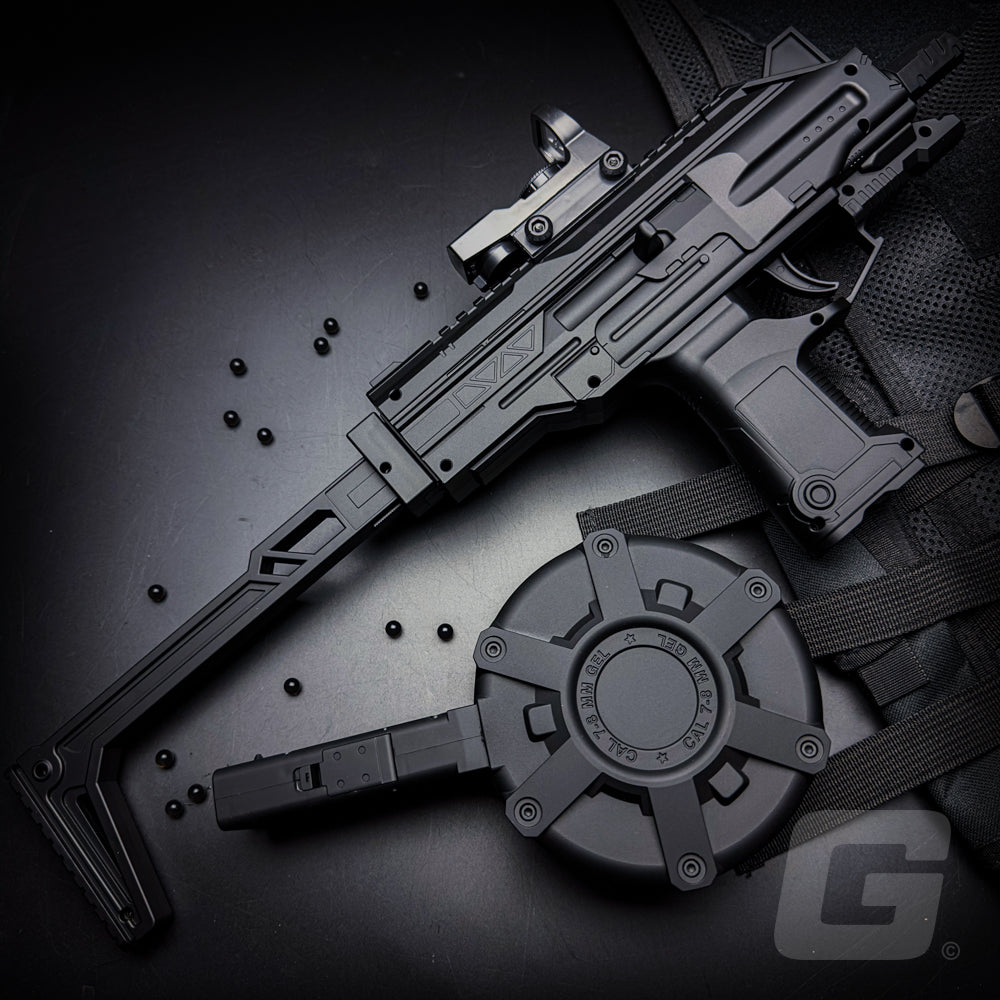 UZI Gel Blaster - Zwart (incl. 10.000 Gel Ballen) | GelWapens.nl