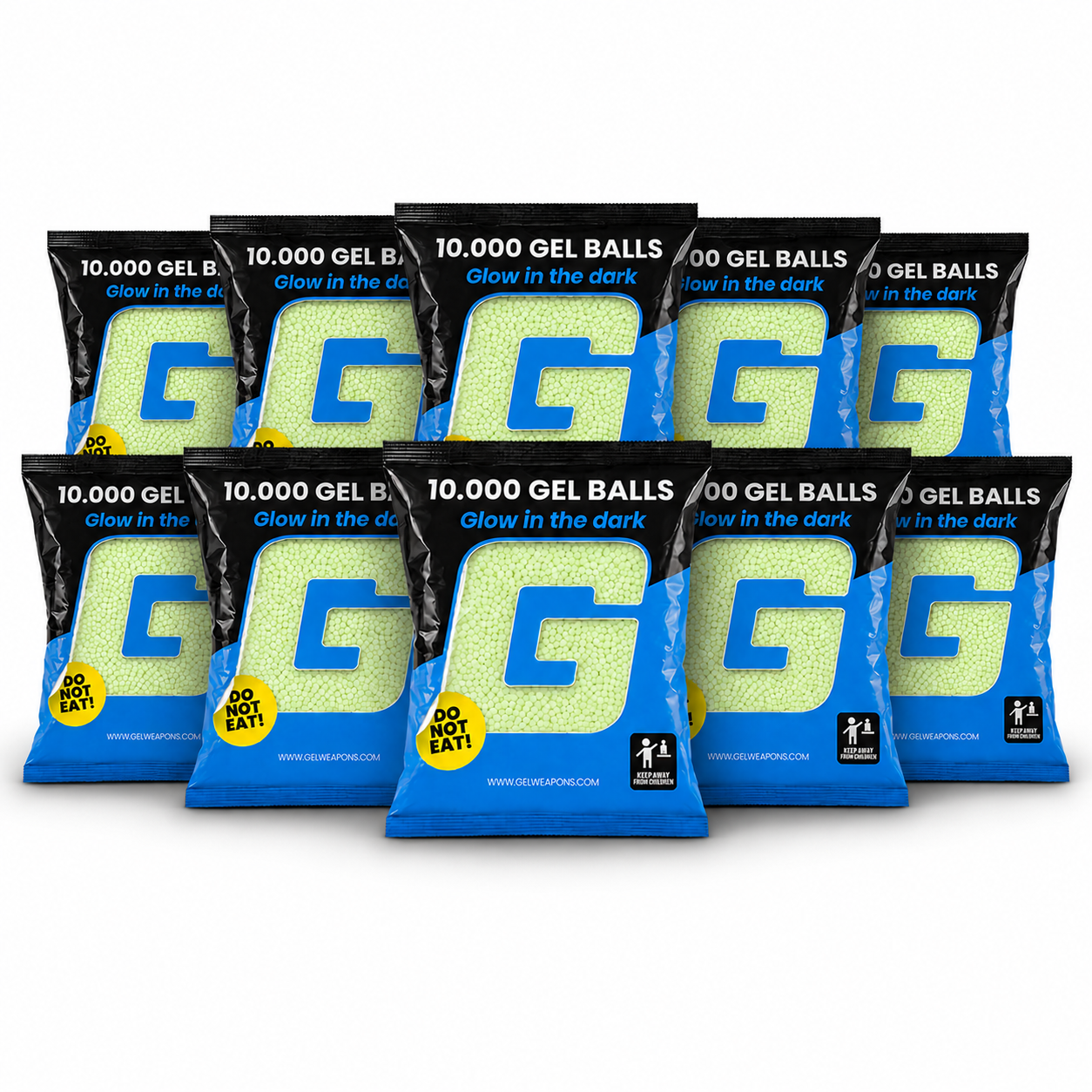 Gel Balls Orbeez Glow in the Dark 100.000