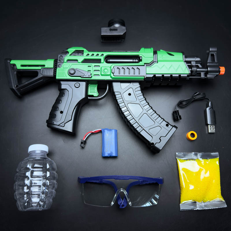 AKM Gel Blaster green accessories