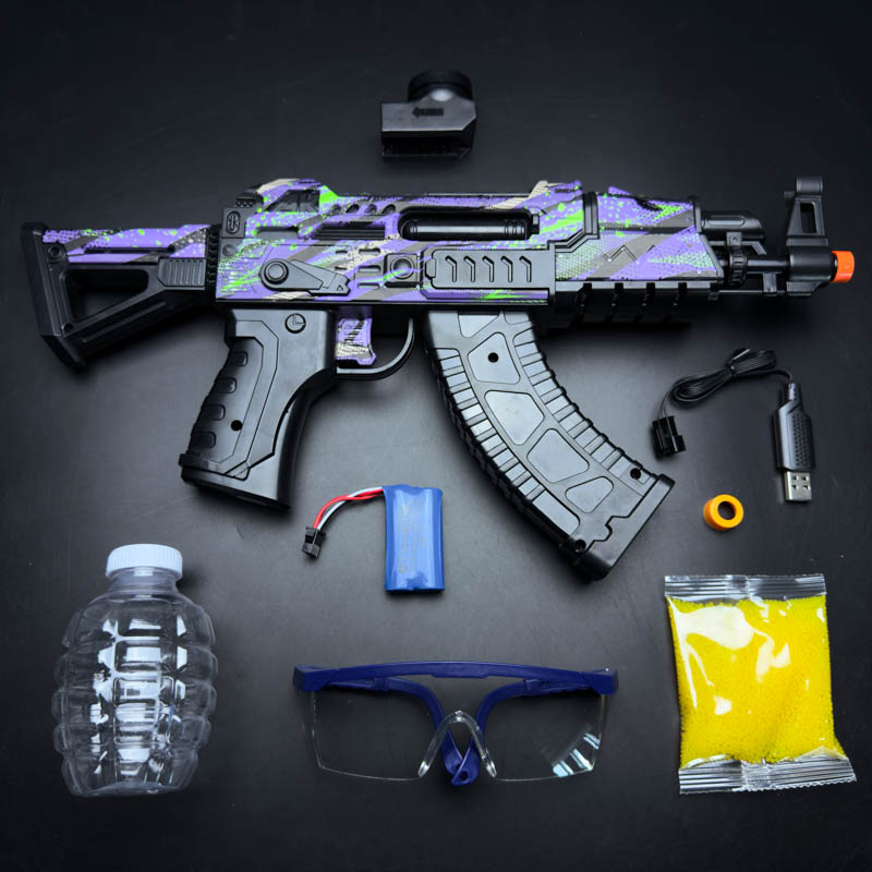 AKM Gel Blaster purple accessories